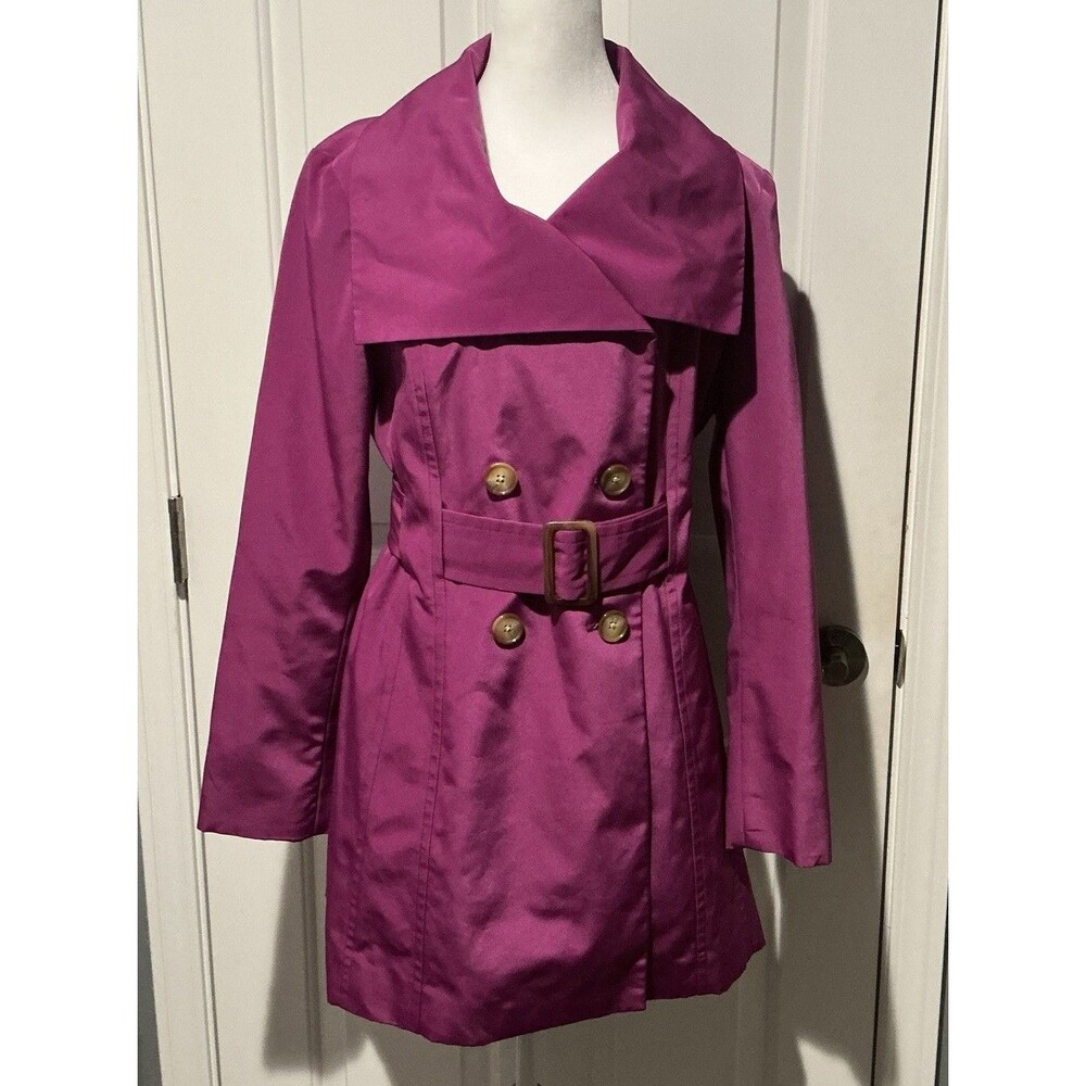 Anne Klein Trench Coat Jacket Belt Double-Breasted Lined Women’s Medium